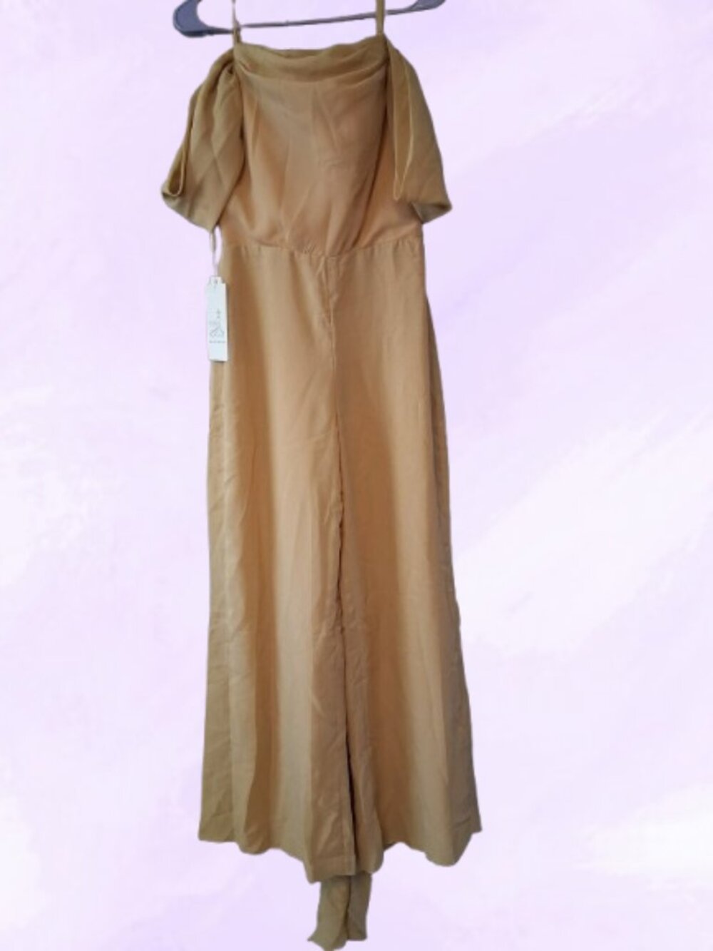 Gown Gallery bridal and formal wear "wedding dress" jumpsuit in yellow size 4.